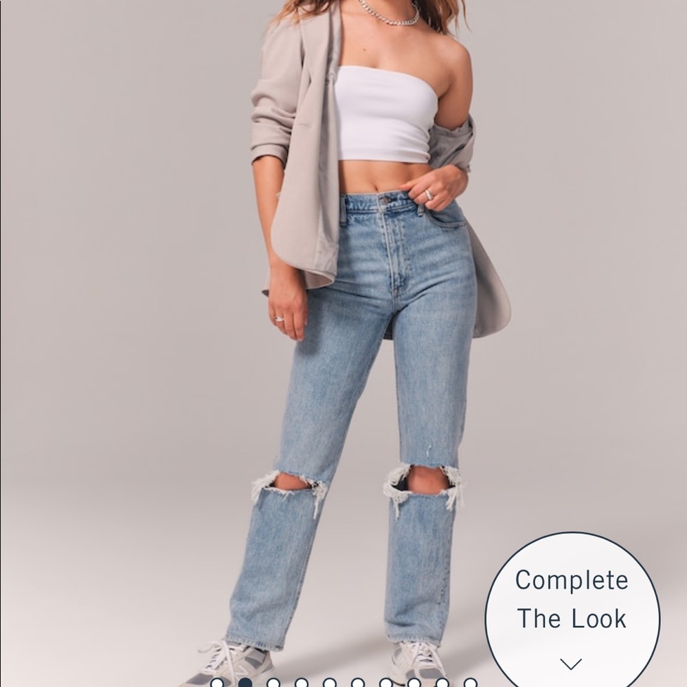 Abercrombie Ultra High Rise 90s Straight Jean